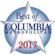 Image of an award that was given to Mosquito Joe of Lake Murray acknowledging them as Columbia's best Mosquito control company for the year 2017
